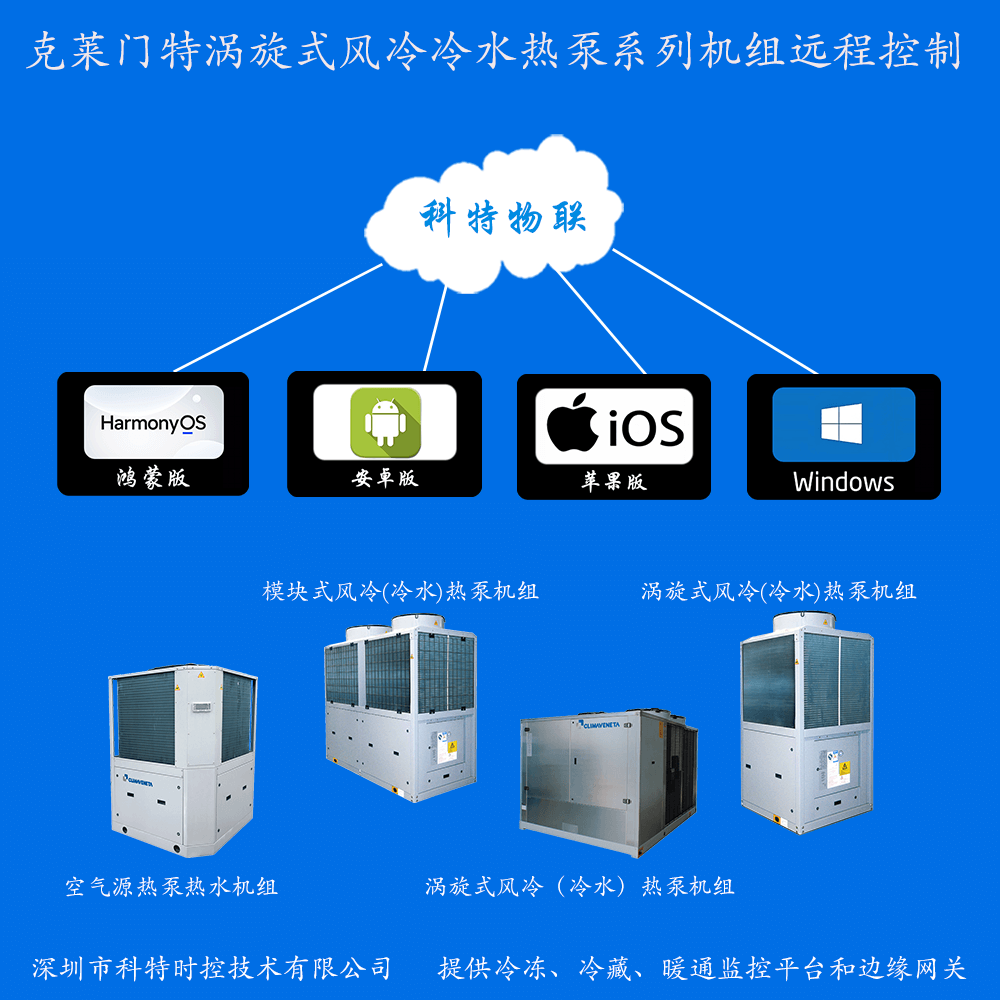 克莱门特涡旋式风热泵机组远程控制网关