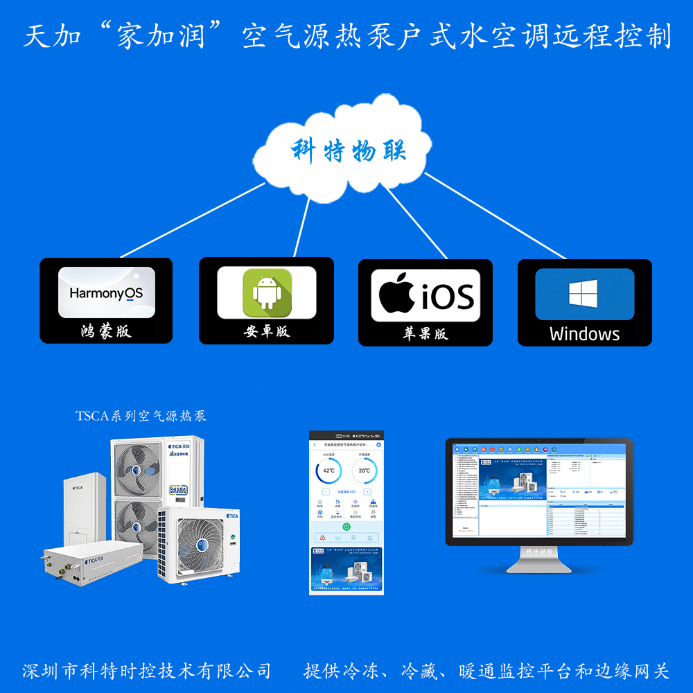 天加变频空气能热泵机组远程控制网关