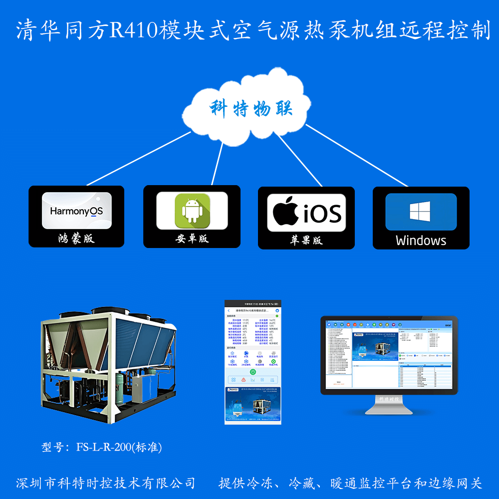 清华同方R410系列模块式空气源热泵机组远程控制网关产品图